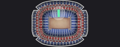 Seat view from Field Level Prime