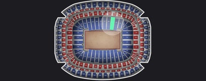 Seat view from Field Level Prime