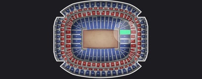 Seat view from Field Level Endzone