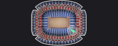 Seat view from Field Level Corner