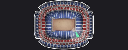 Seat view from Field Level Corner