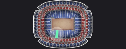 Seat view from Field Level Prime