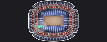 Seat view from Field Level Corner