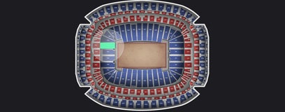 Seat view from Field Level Endzone