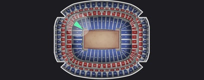 Seat view from Field Level Corner