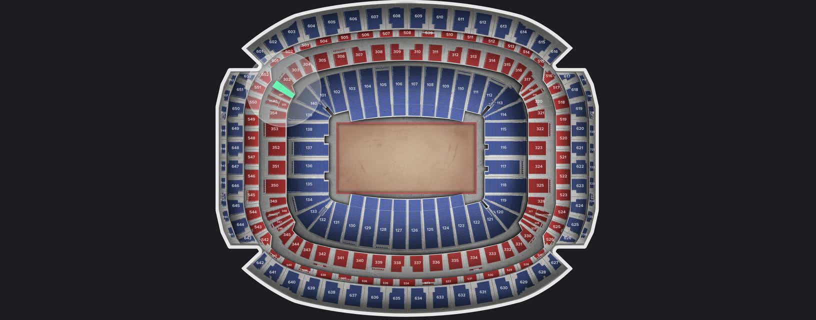 Seat view from Mezzanine