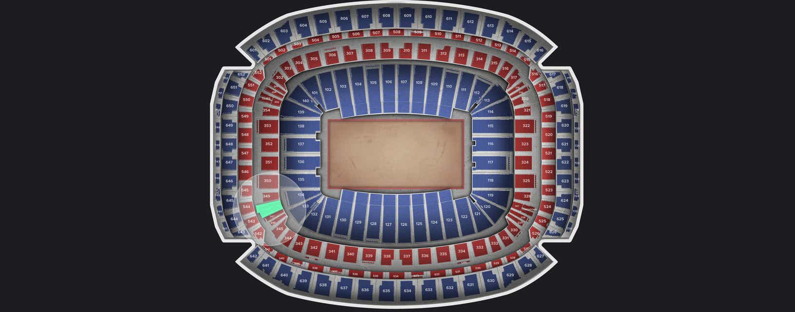 Seat view from Mezzanine