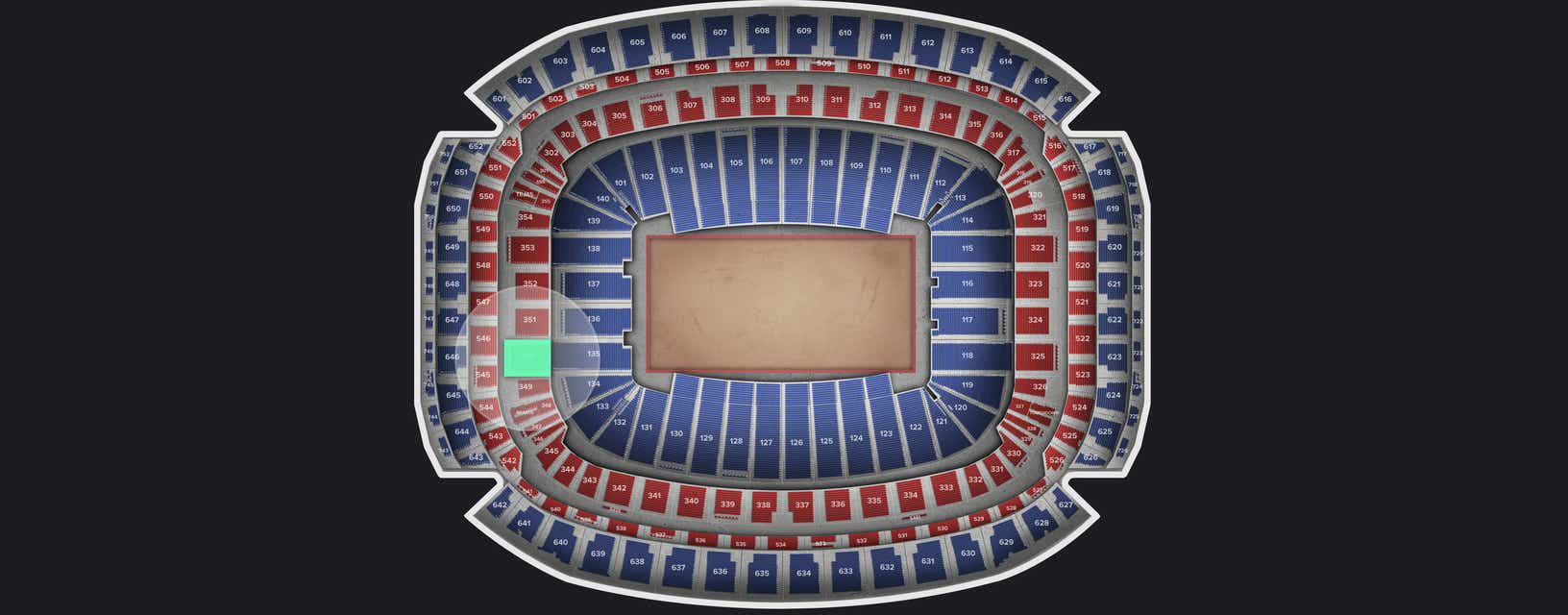 Seat view from Mezzanine