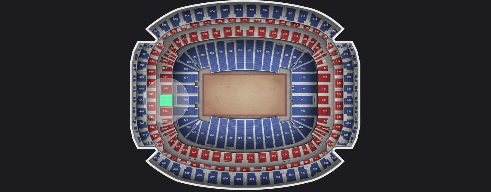 Seat view from Mezzanine