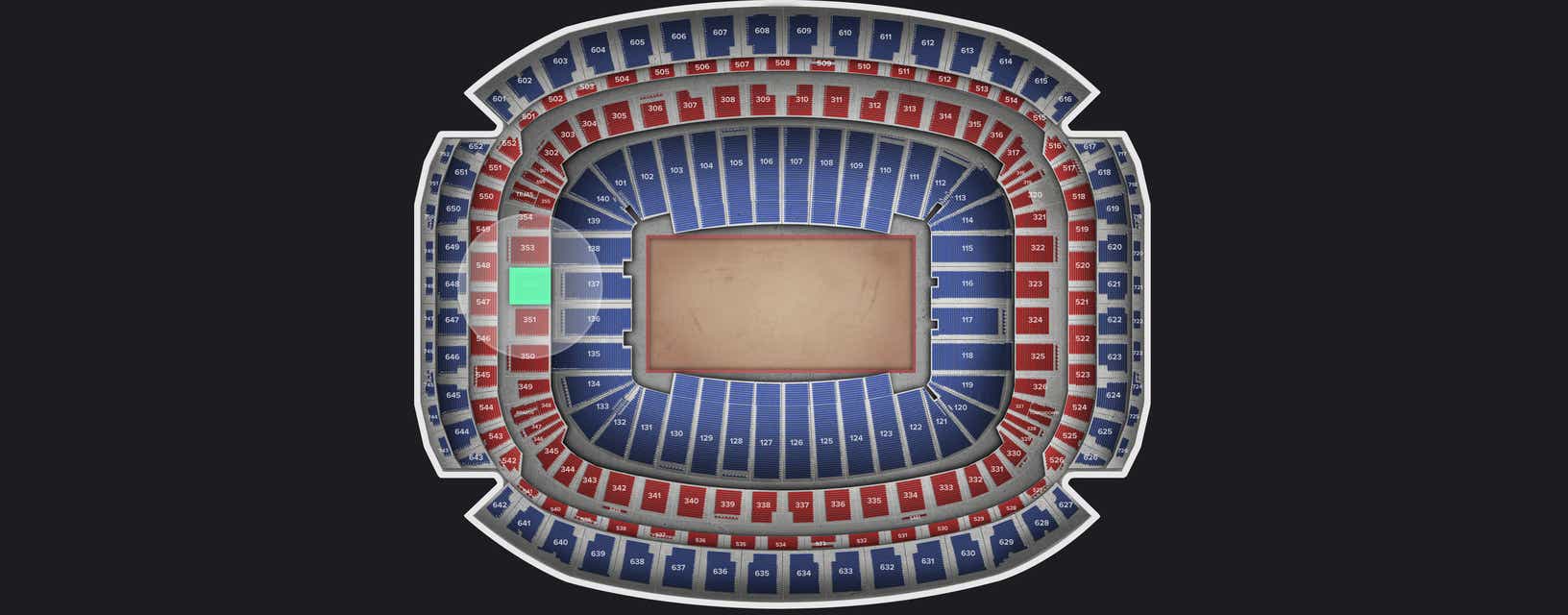 Seat view from Mezzanine