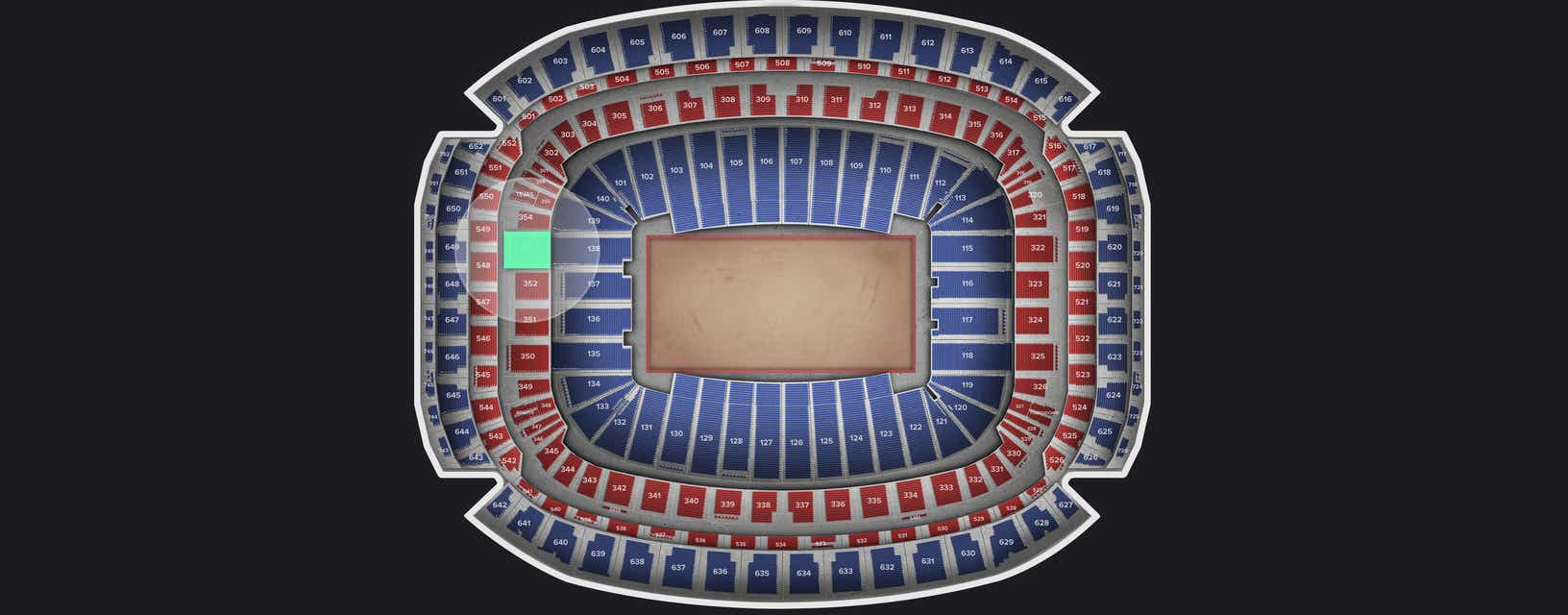 Seat view from Mezzanine