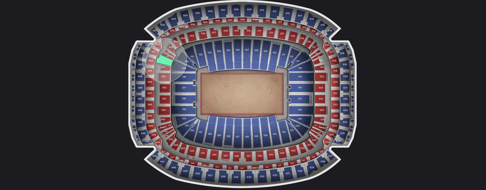 Seat view from Mezzanine