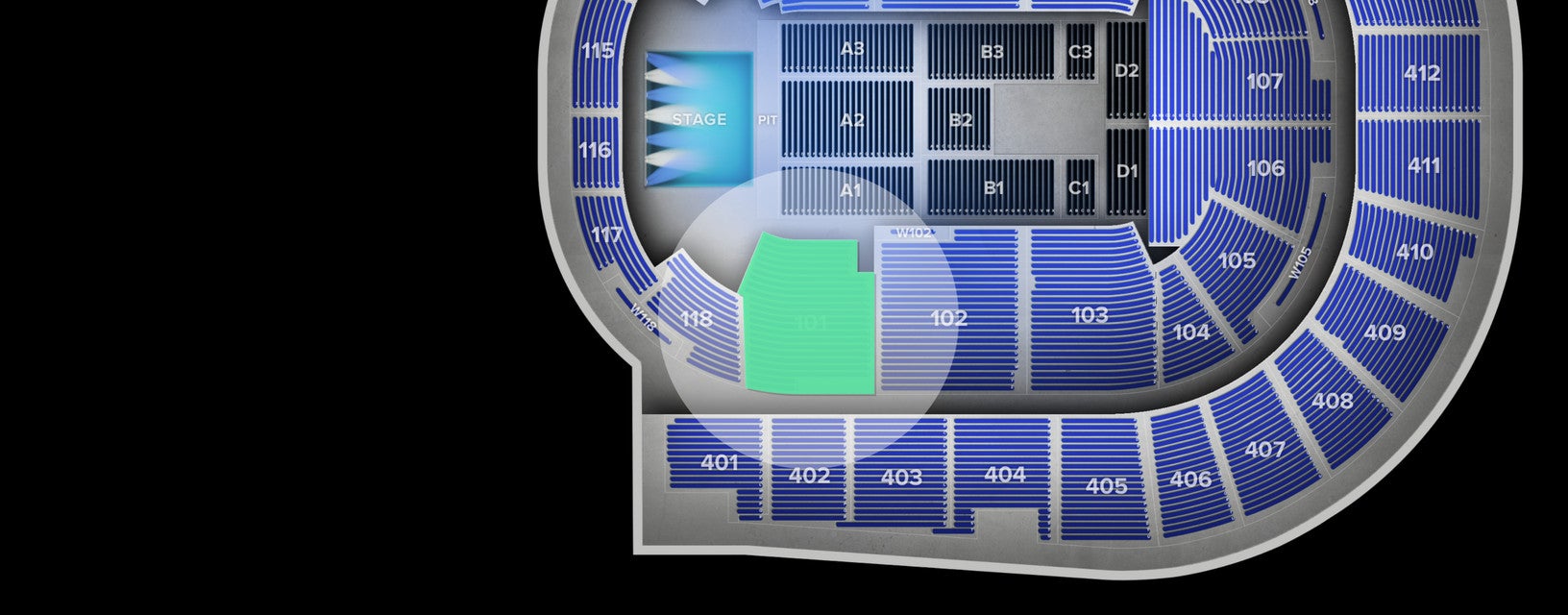 Seat view from Lower