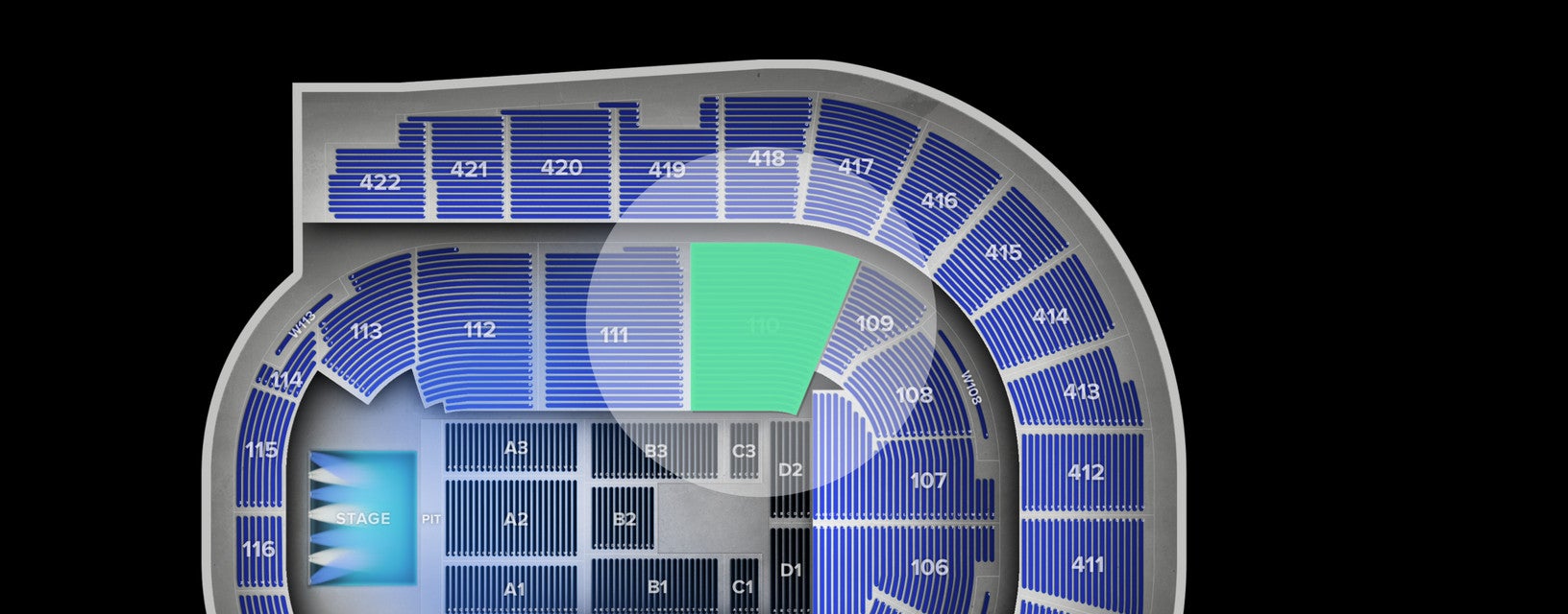 Seat view from Lower
