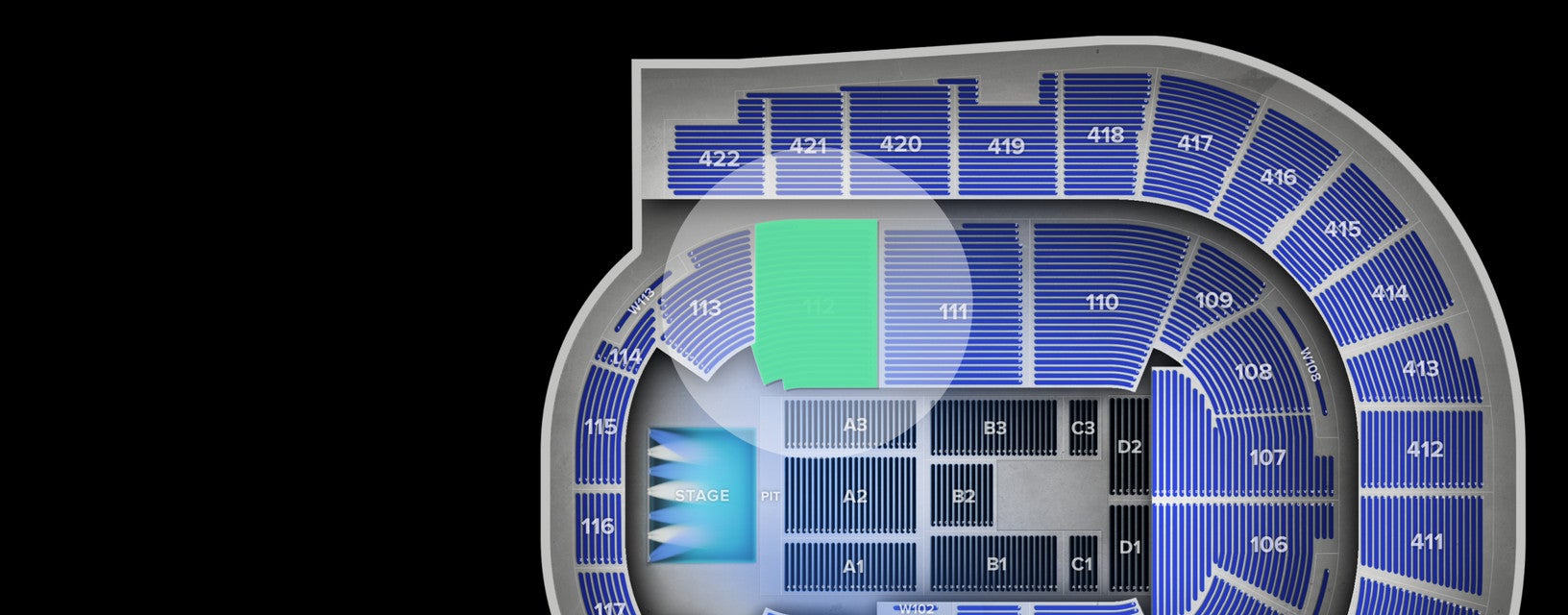 Seat view from Lower