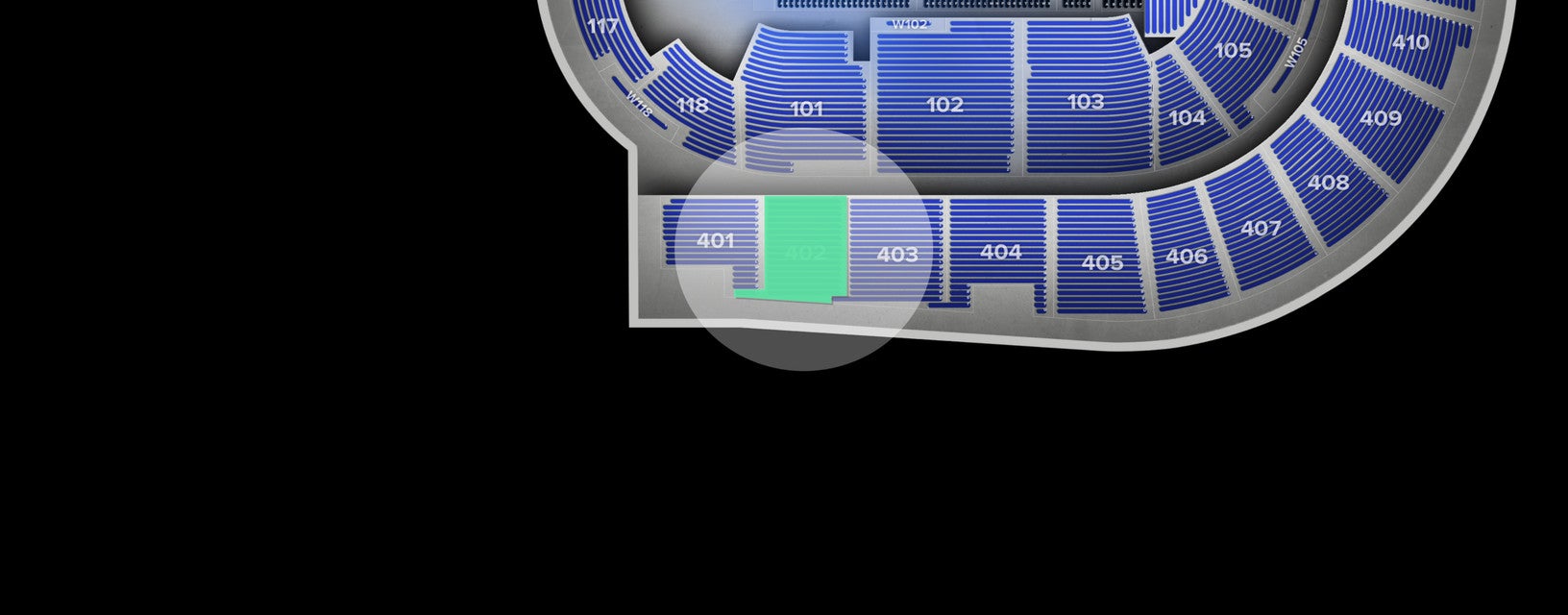 Seat view from Upper