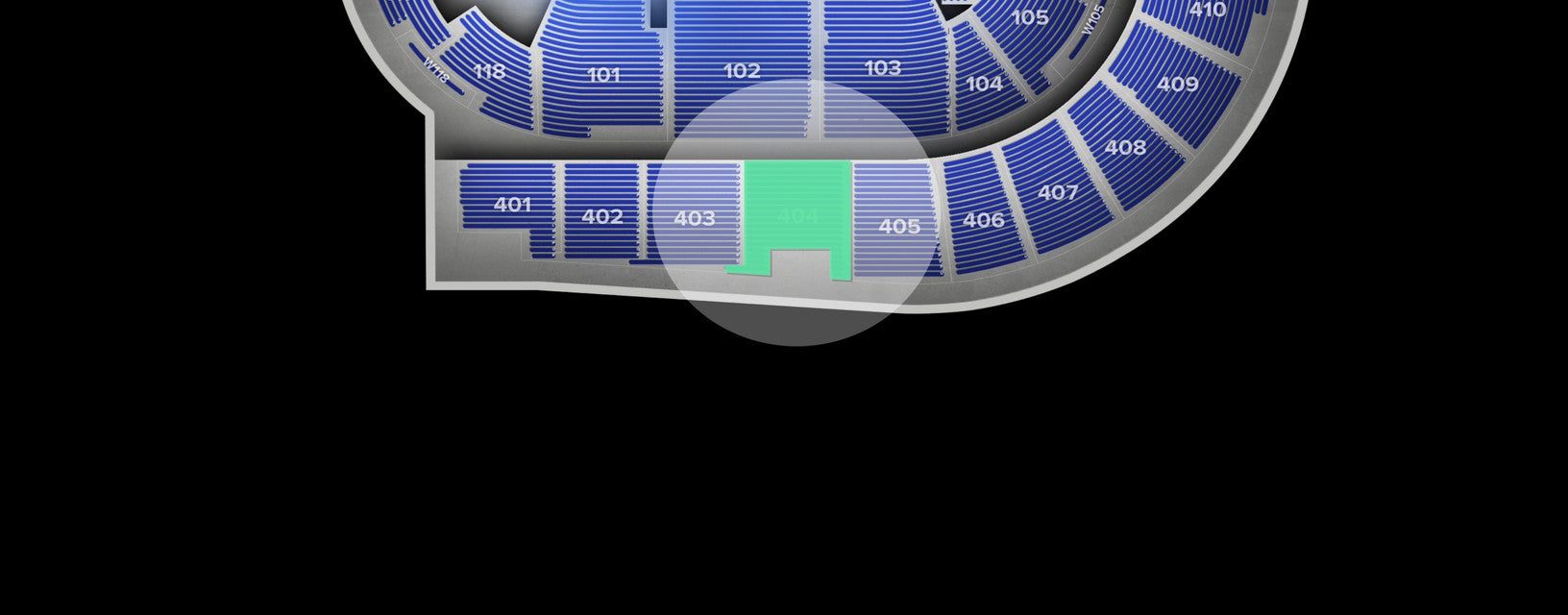 Seat view from Upper
