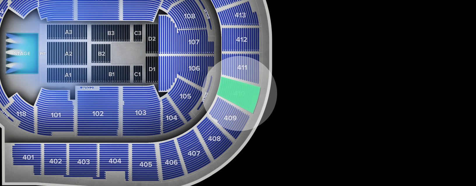 Seat view from Upper