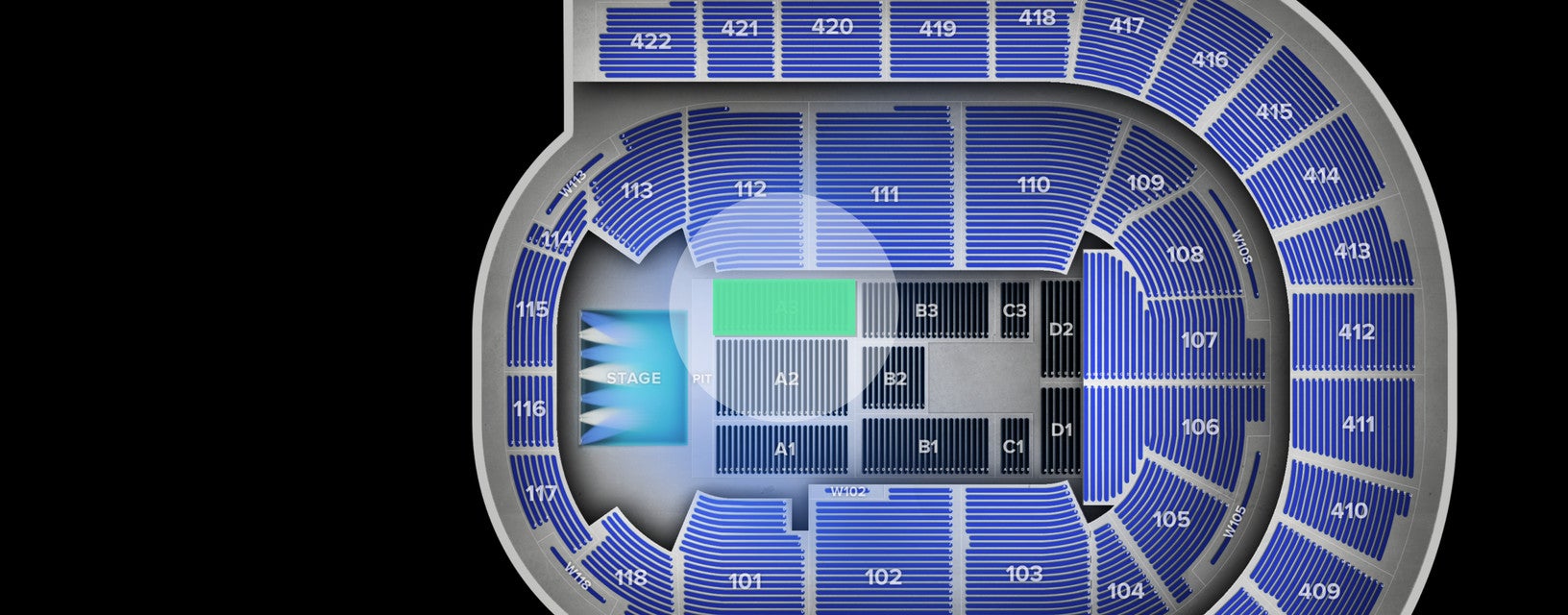 Seat view from Floor