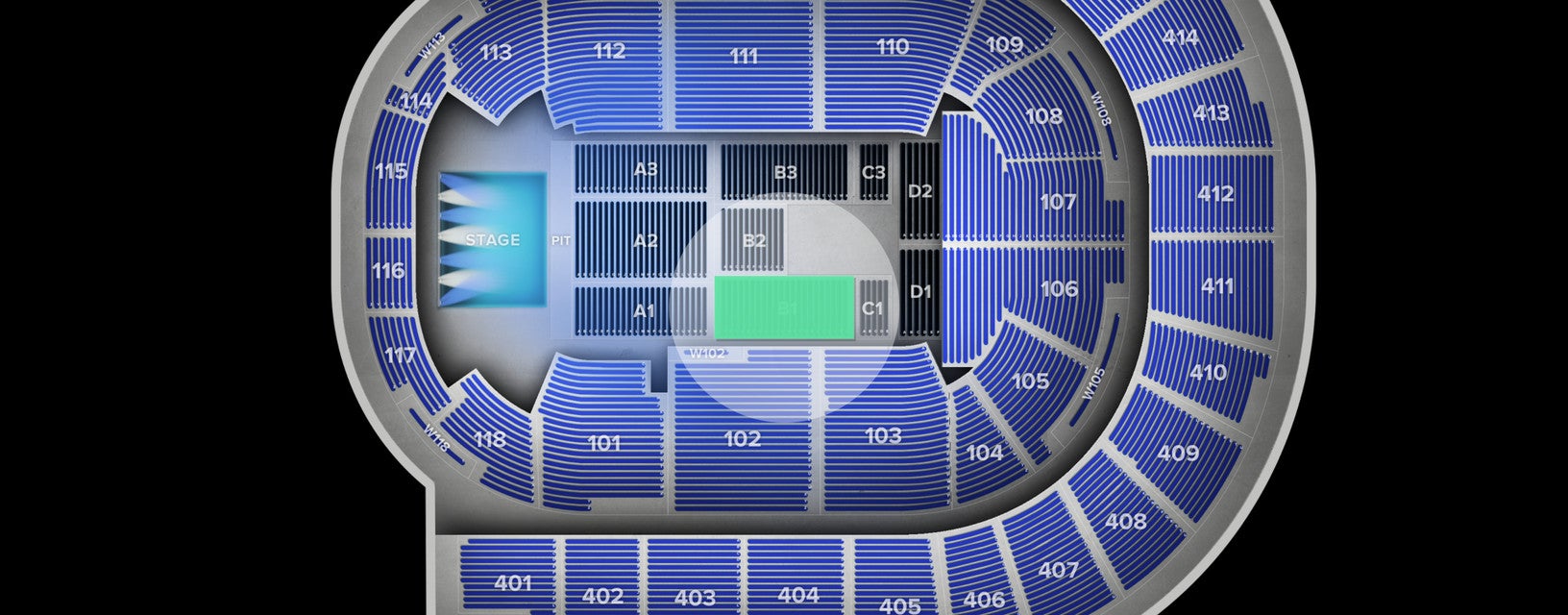 Seat view from Floor