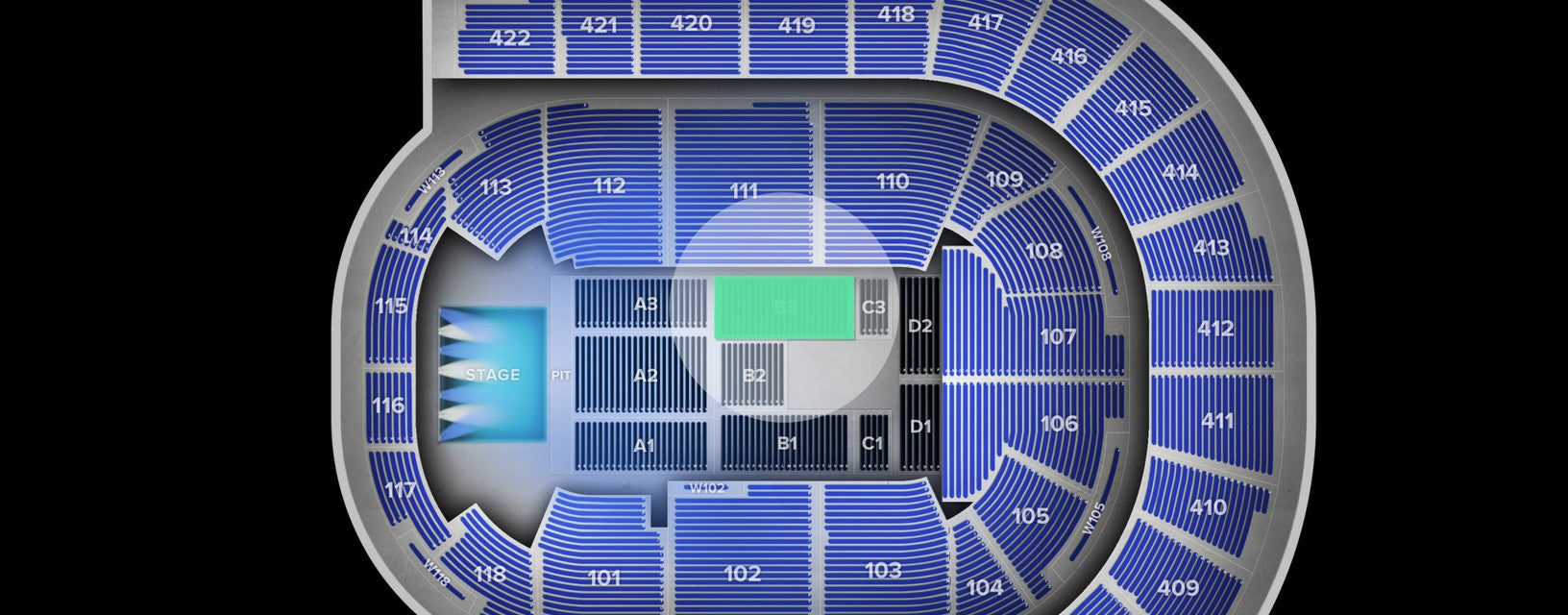 Seat view from Floor