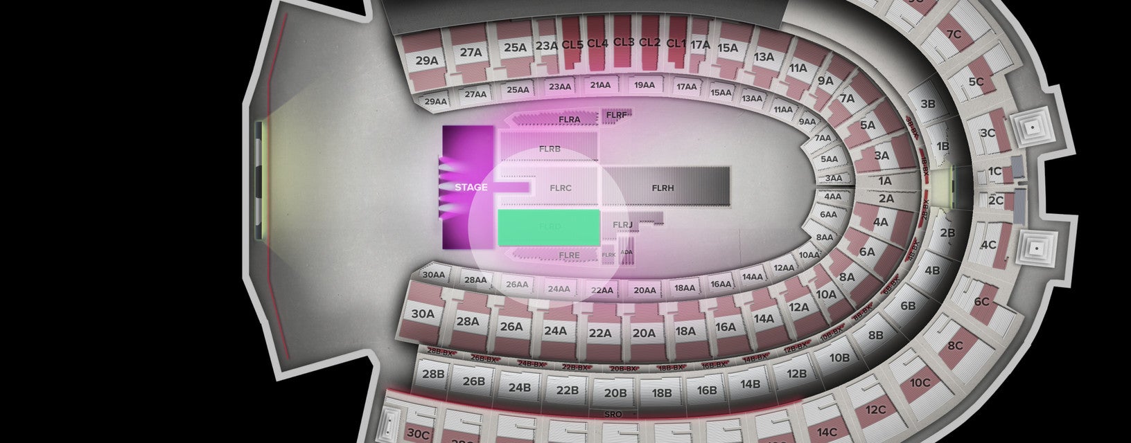 Seat view from Floor