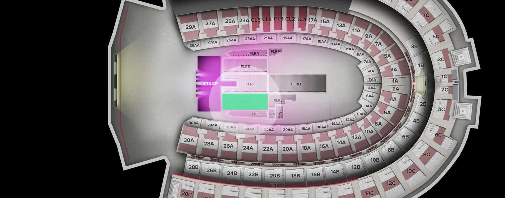 Seat view from Floor