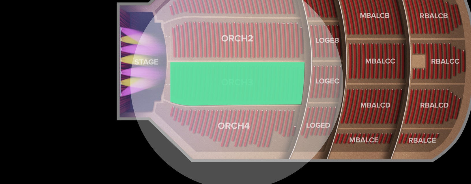 Seat view from Floor