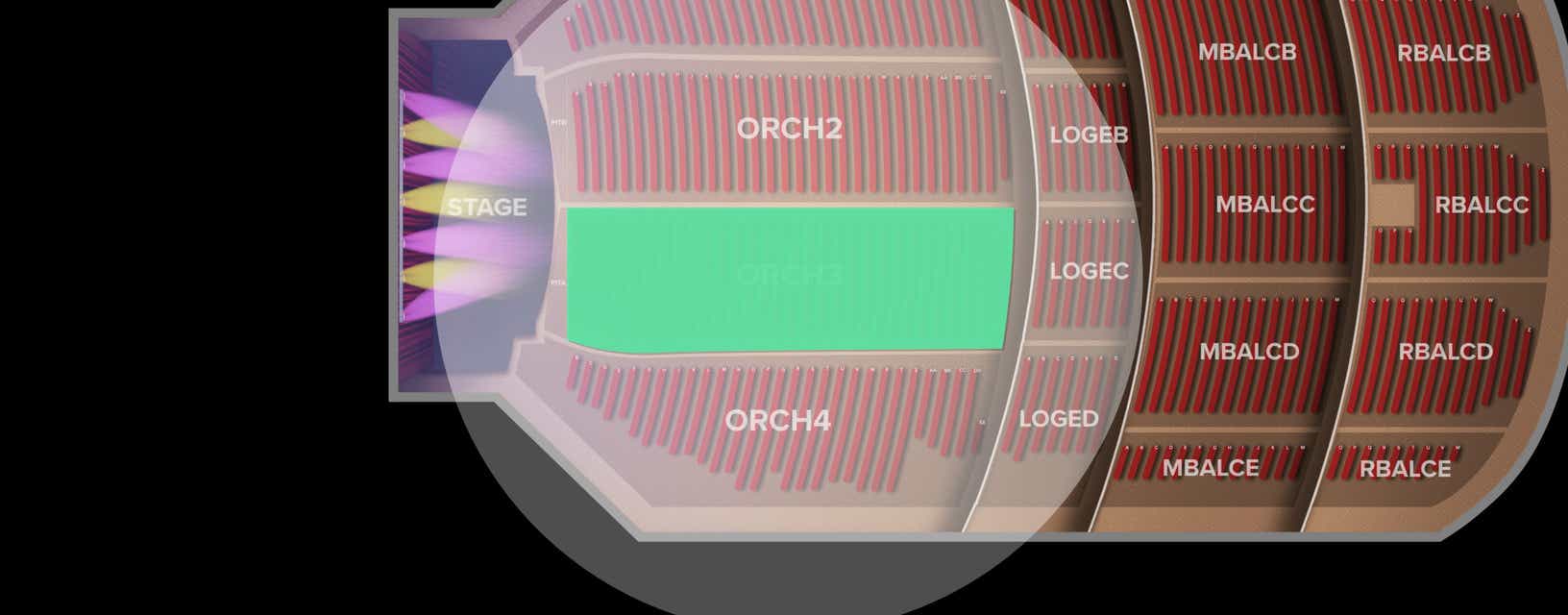Seat view from Floor