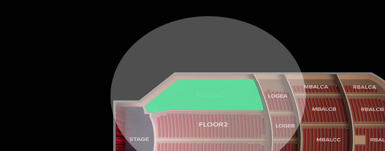 Seat view from Floor