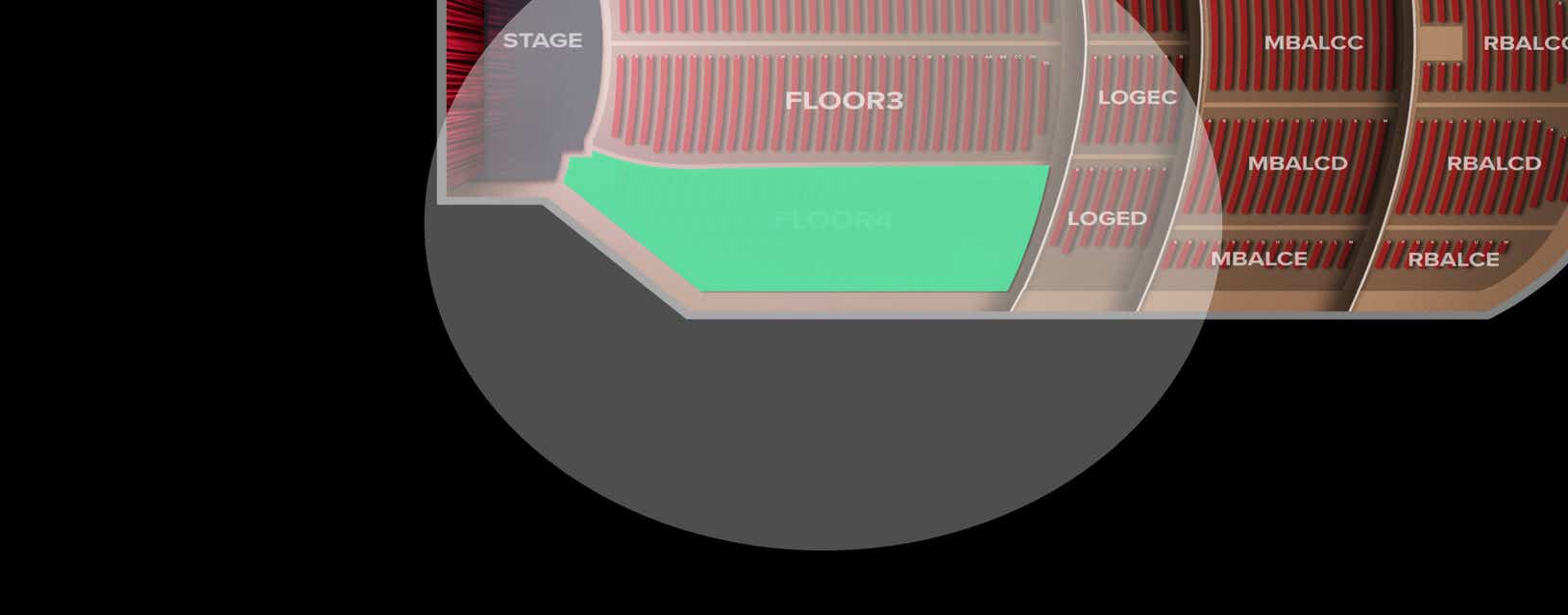 Seat view from Floor