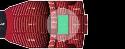 Seat view from Mezzanine