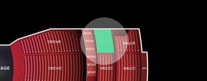 Seat view from Mezzanine