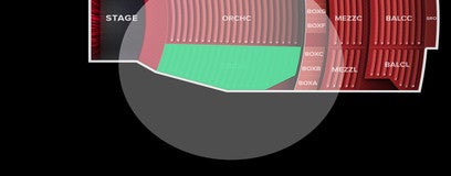 Seat view from Orchestra