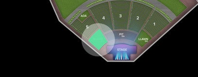 Seat view from Right Lawn