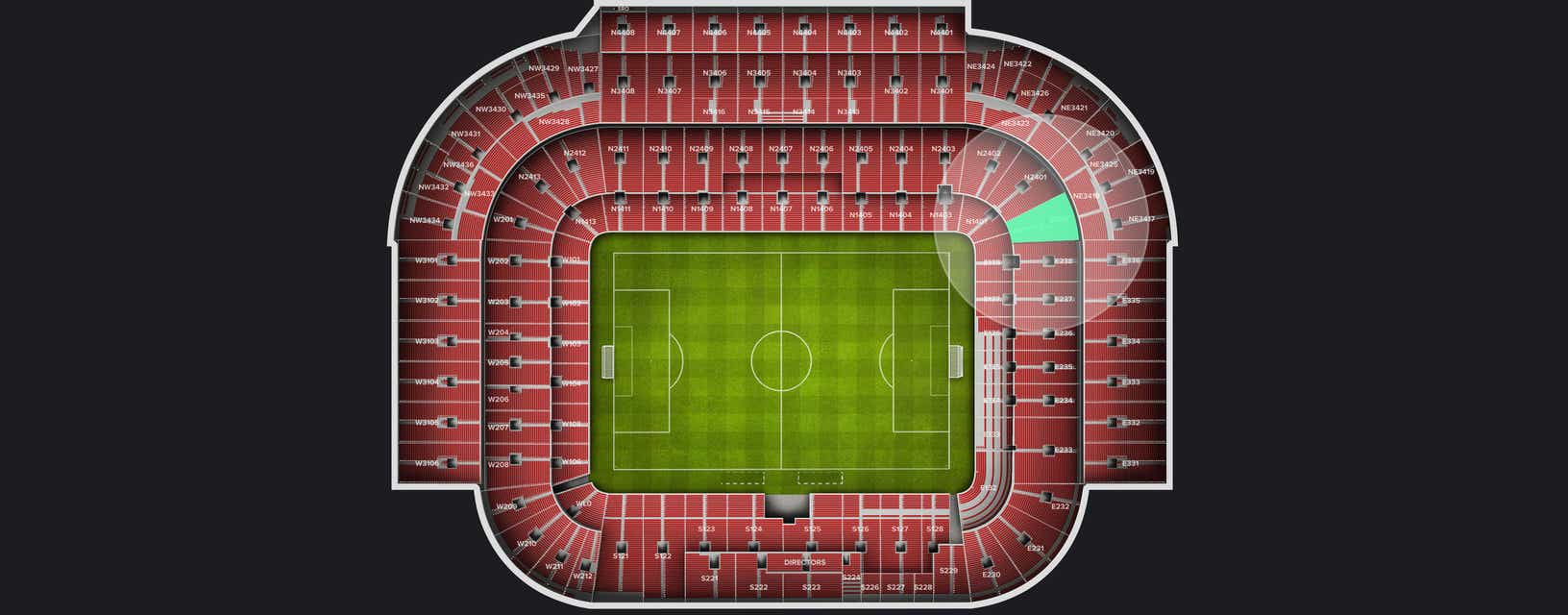 Seat view from Shortside Lower