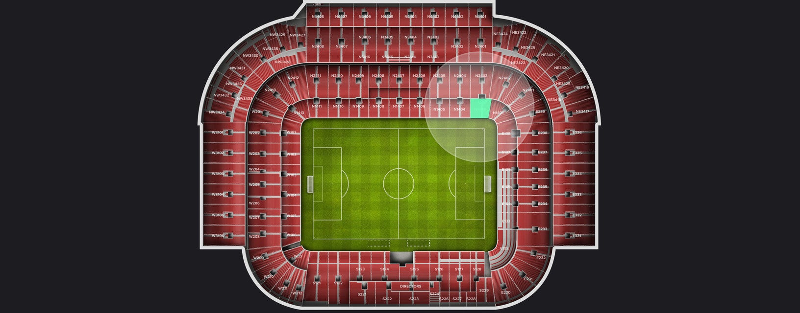 Seat view from Longside Lower