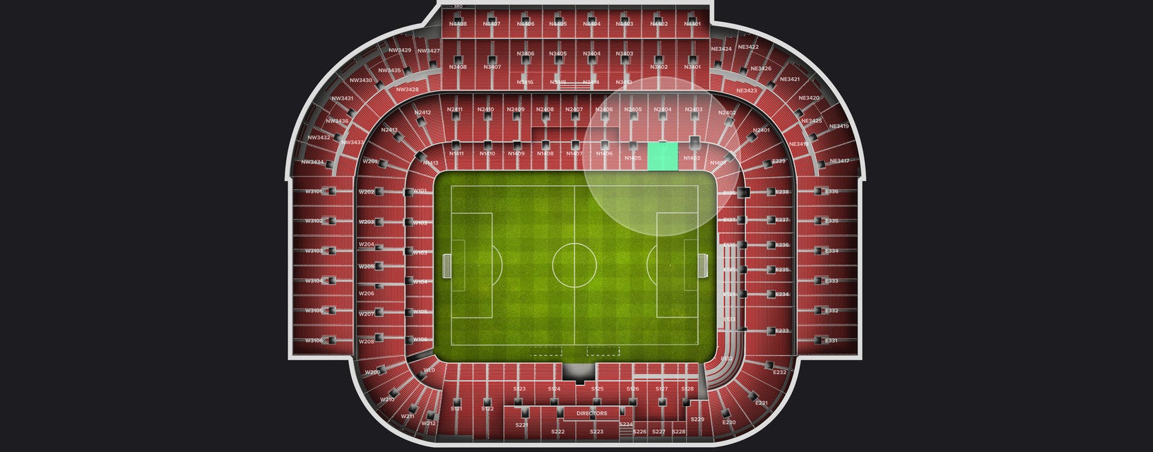 Seat view from Longside Lower