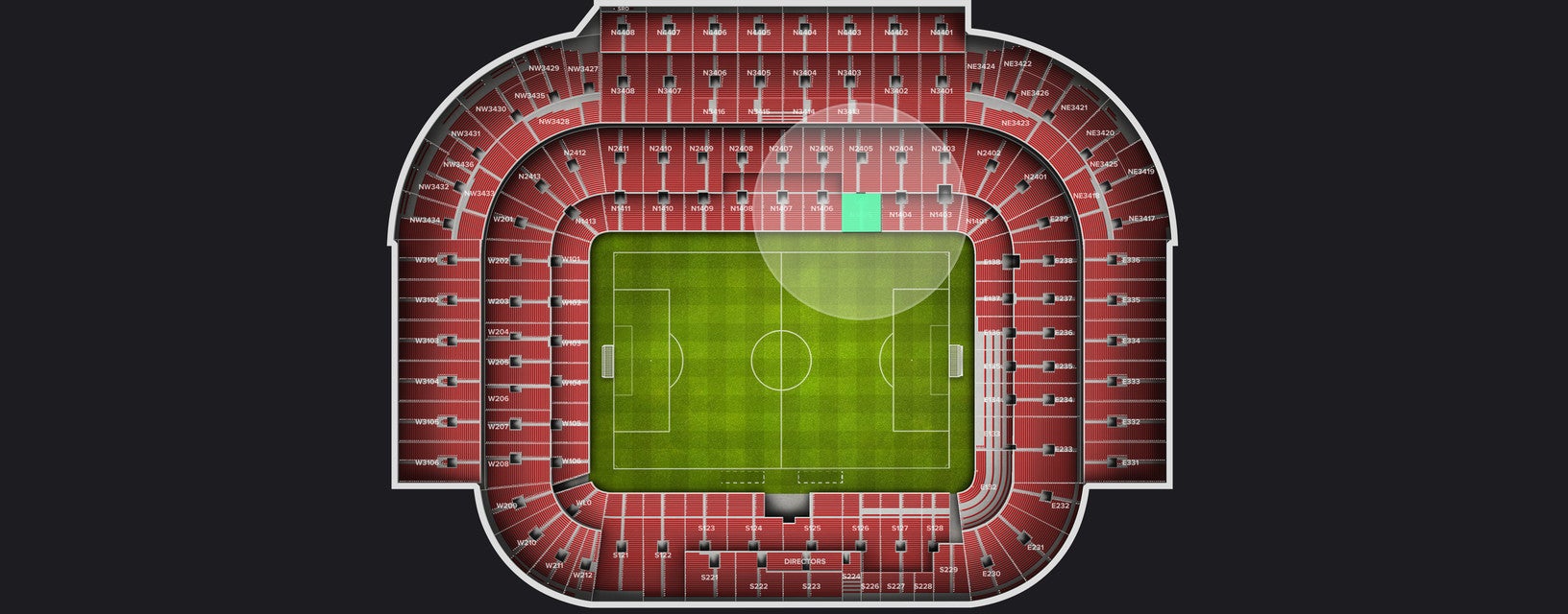 Seat view from Longside Lower