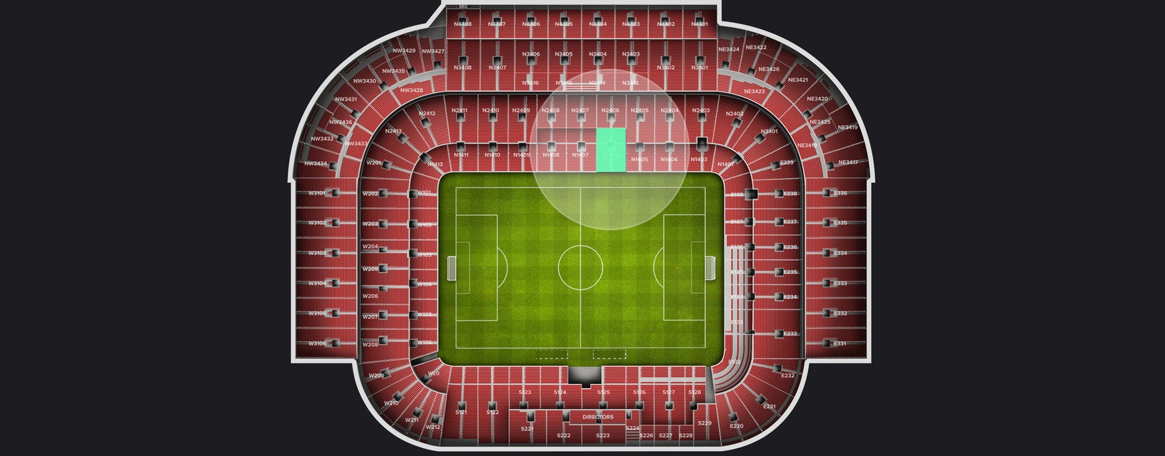 Seat view from Longside Lower
