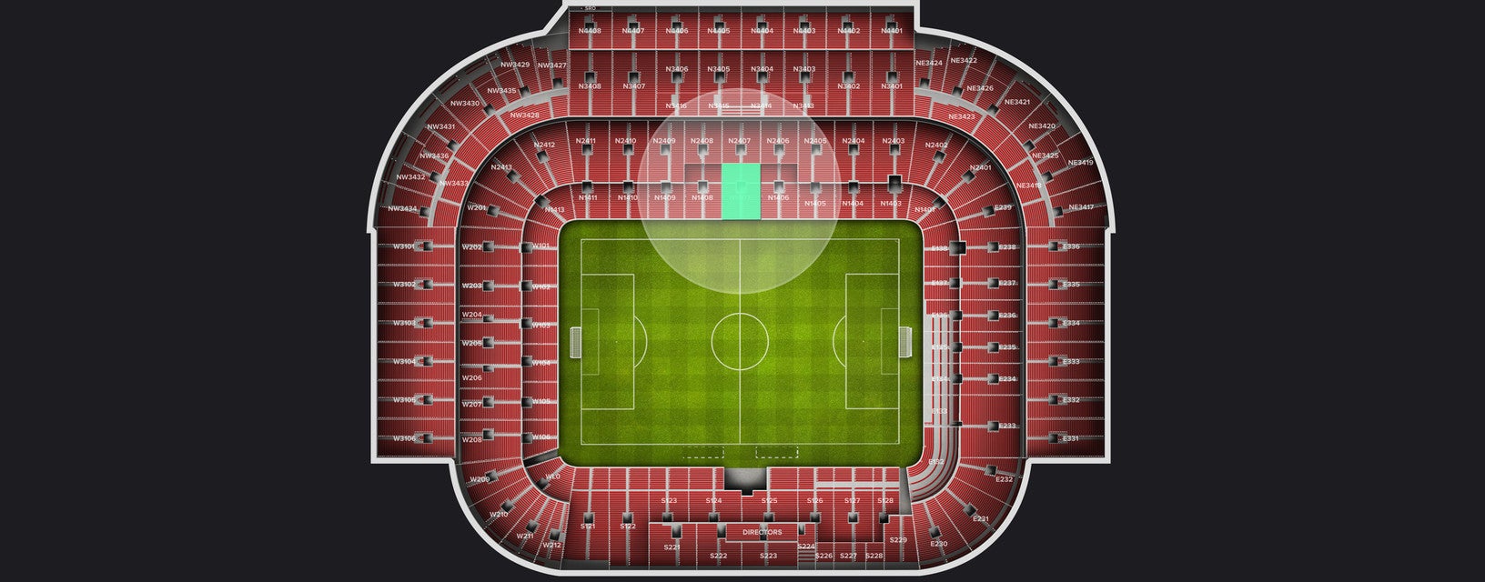 Seat view from Longside Lower