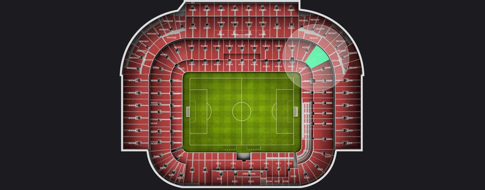 Seat view from Shortside Lower