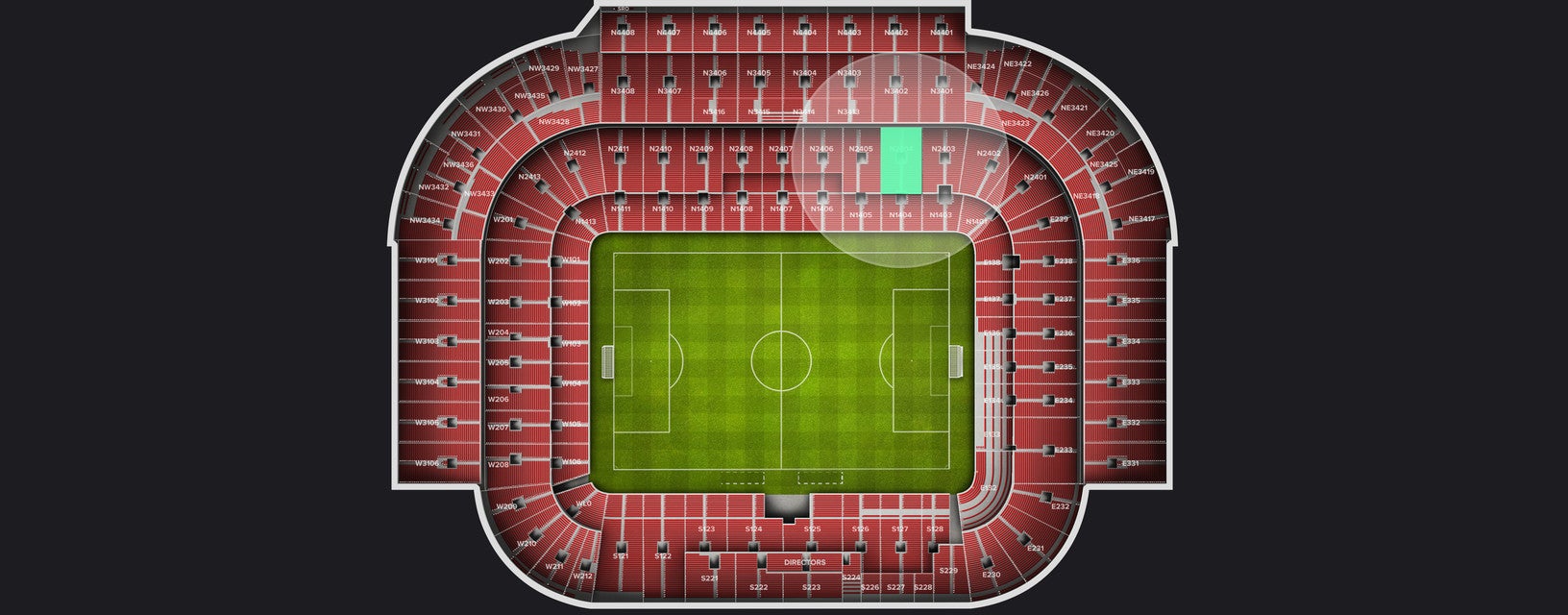 Seat view from Longside Lower