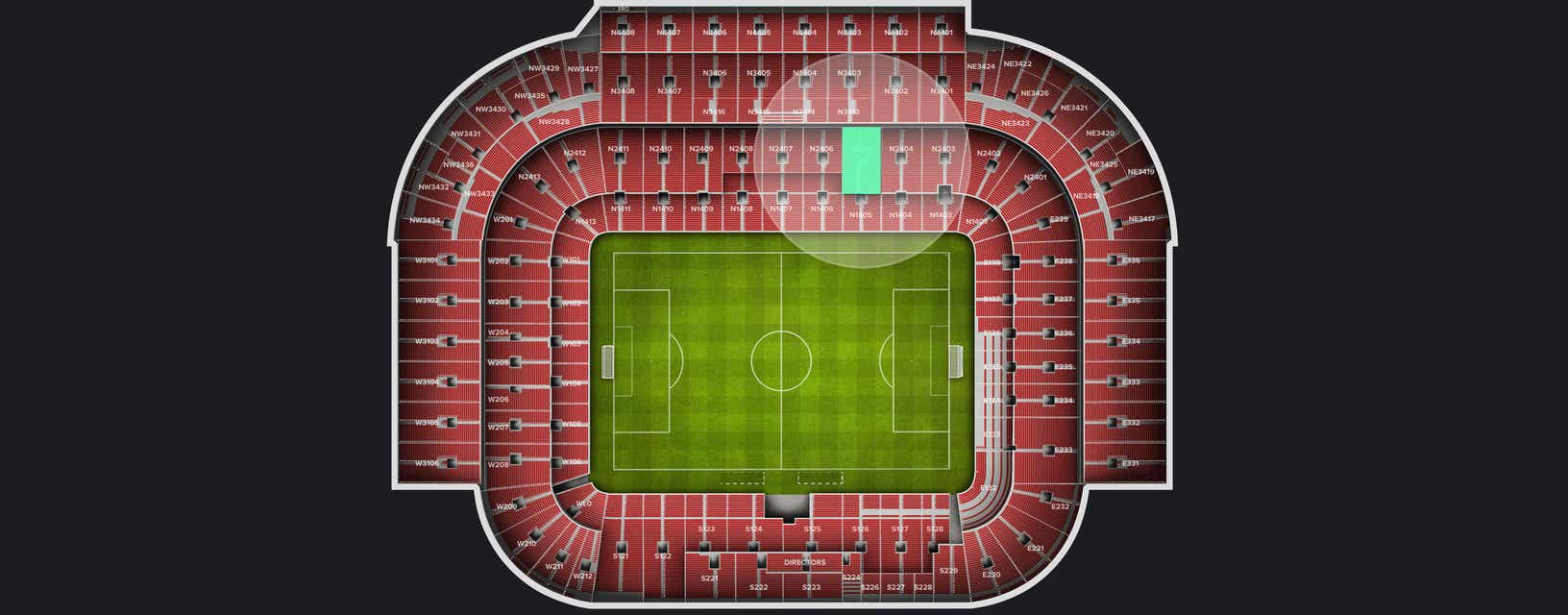 Seat view from Longside Lower