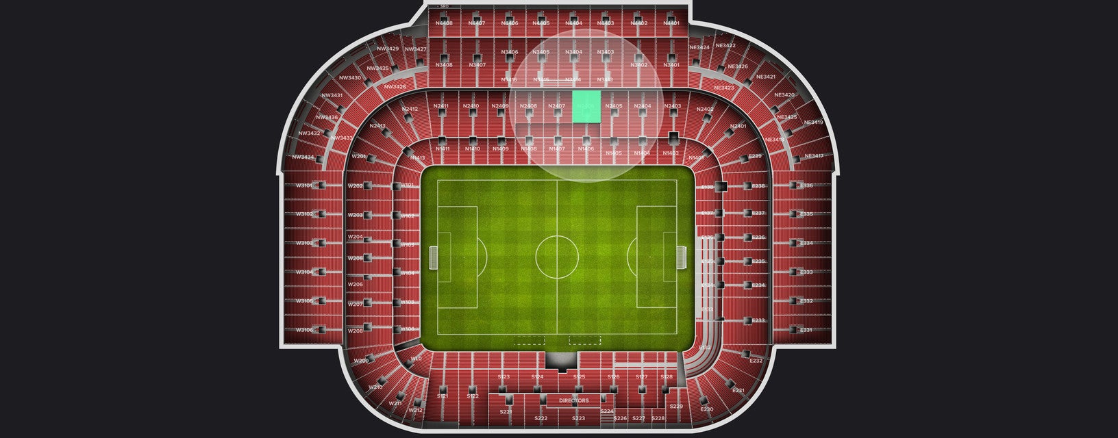 Seat view from Longside Lower
