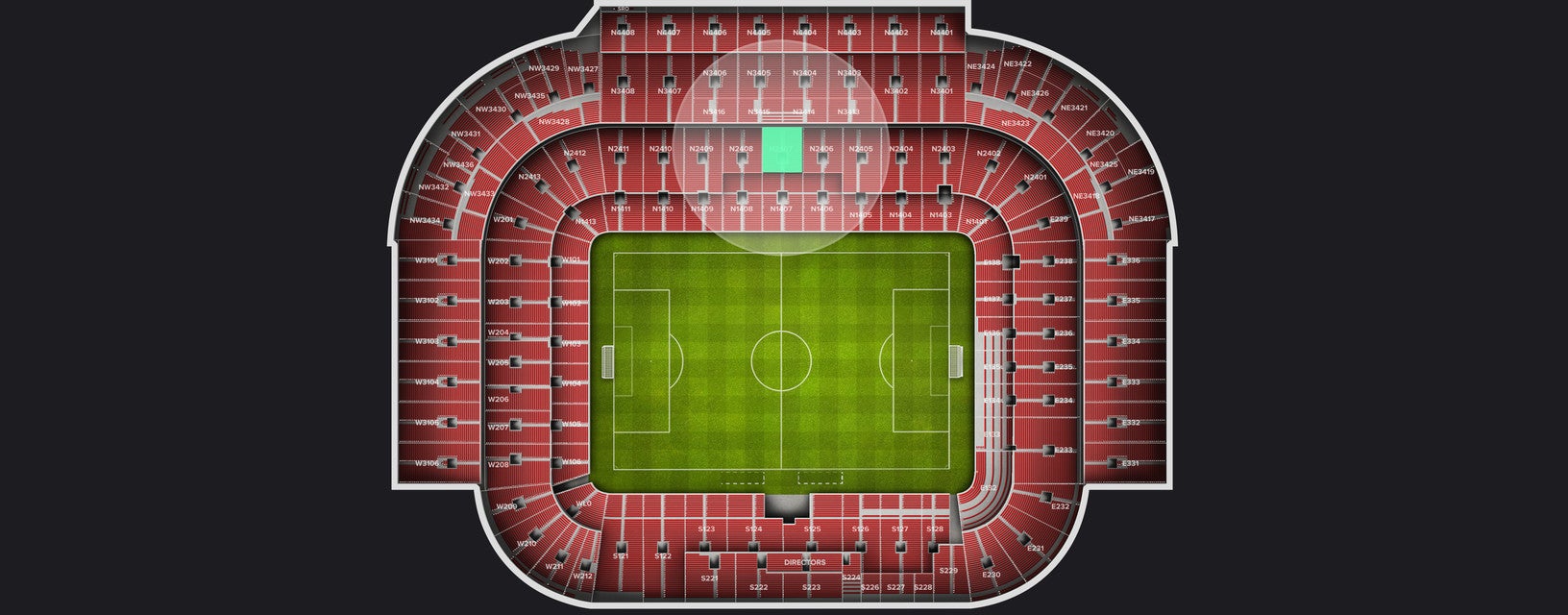 Seat view from Longside Lower