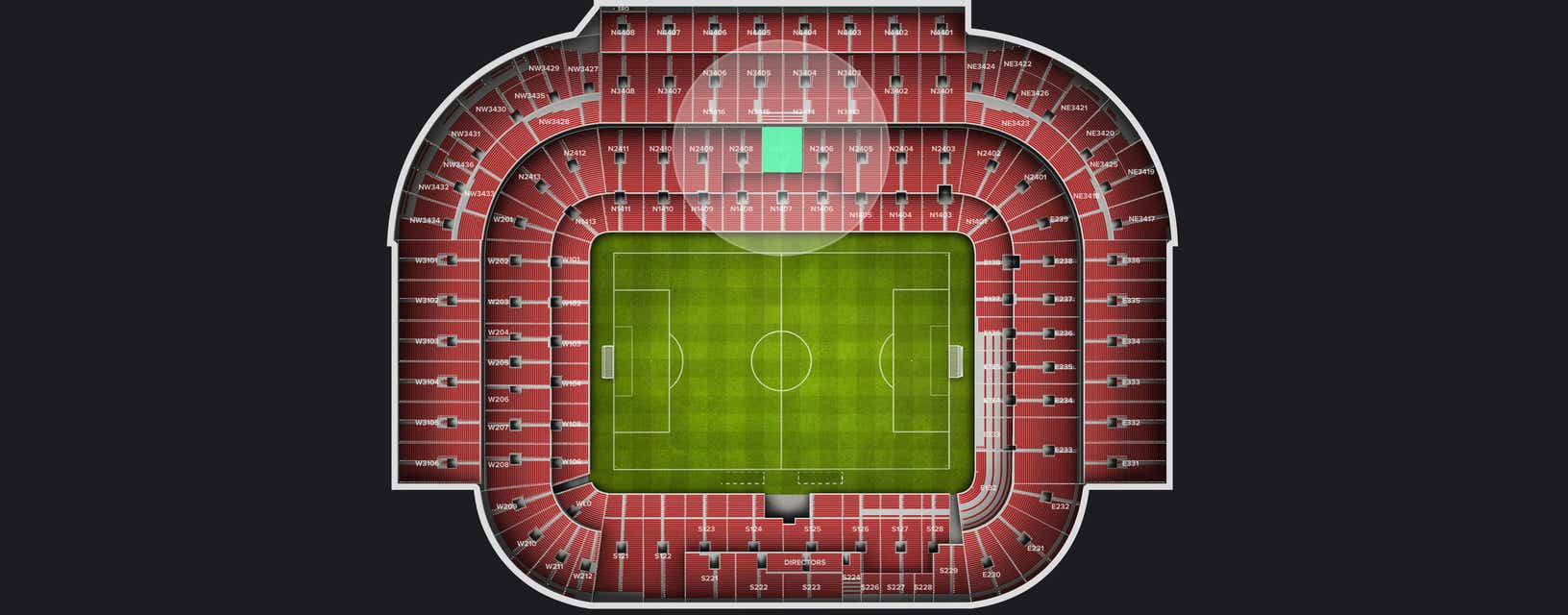 Seat view from Longside Lower