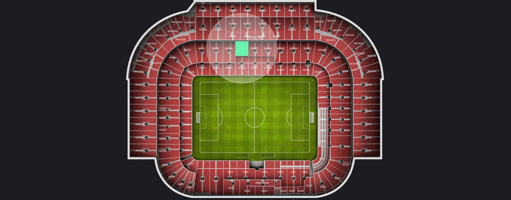 Seat view from Longside Lower