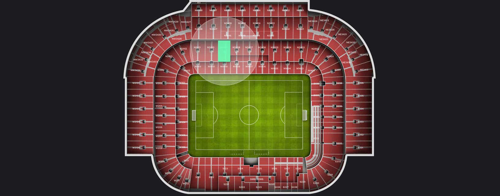 Seat view from Longside Lower