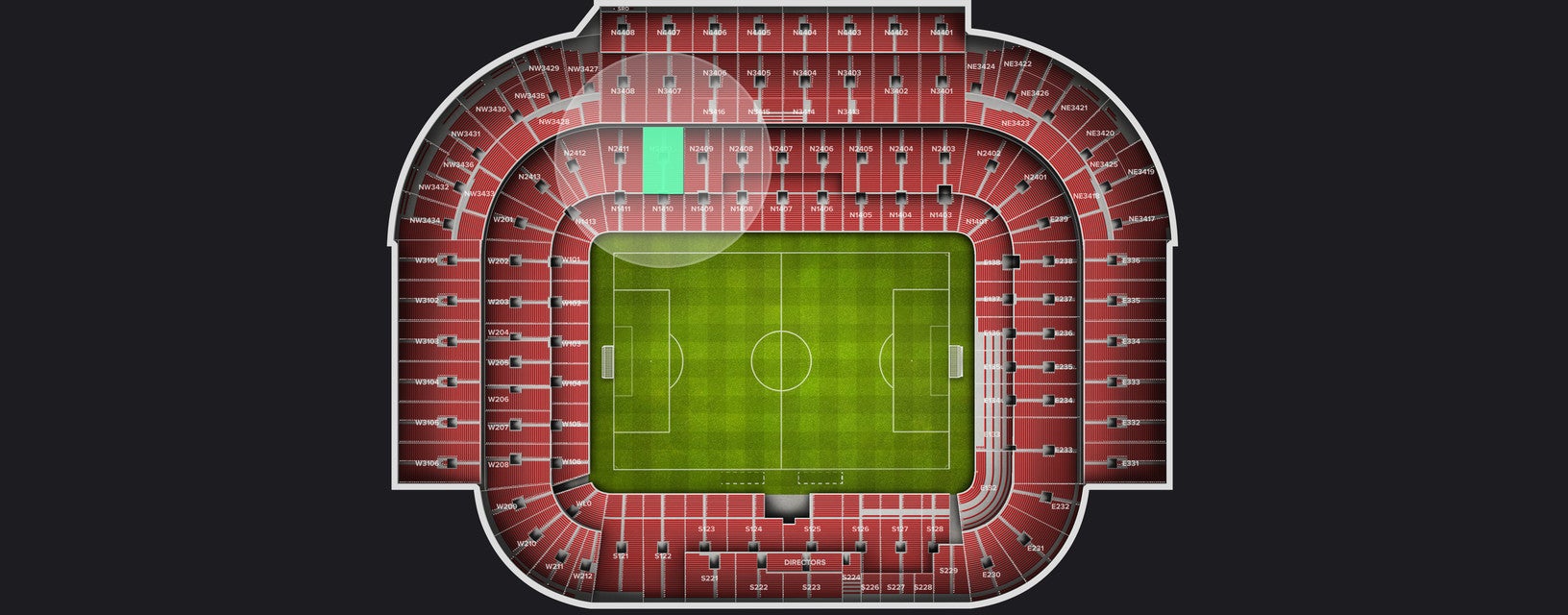 Seat view from Longside Lower
